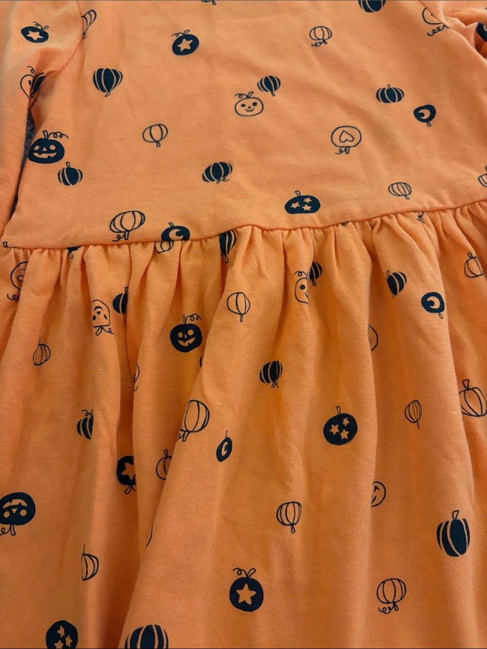 Old Navy pumpkin leggings and Cat & Jack Orange Pumpkin Girls' dress 5T new